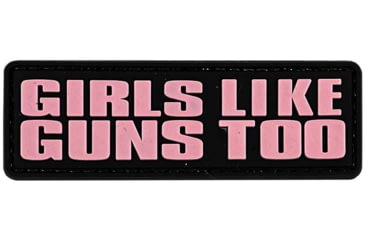 Image of Merica Life Girls Like Guns Too Patch, 3.25 x 1, GLGT