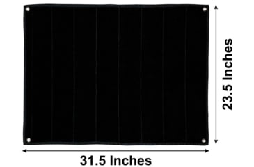 Image of Merica Life Large Patch Collector Board - Hook &amp; Loop Patch Panel, Black, 27.5 x 39.3, ML-PP-LRG-BLK