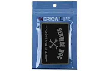 Image of Merica Life Service Dog - Training to be a Soldier Patch, Black and Gray, 3 x 2, SERVICE DOG-SOLDIER
