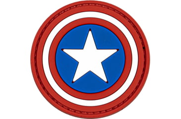 Image of Merica Life Star Shield PVC Patch, Red/White/Blue, 3, CA-SHEILD