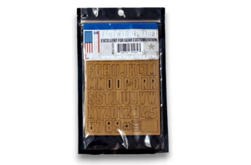 Image of Merica Life Tactical Alphabet, Coyote, 4, T-ALPH