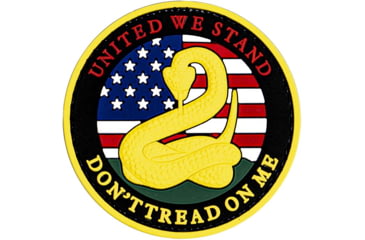 Image of Merica Life United We Stand. Dont Tread On Me PVC Patch, 2.3, R-DTOM