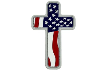 Image of Merica Life US Flag Cross Patch, 2.2 x 3.8, USFLAG-CROSS