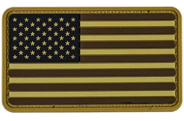 Image of Merica Life US Flag Forward PVC Patch, Coyote, 3 x 2, USFLAG-FORW-COY