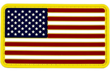 Image of Merica Life US Flag Forward PVC Patch, Red/White/Blue, 3 x 2, USFLAG-FORWARD