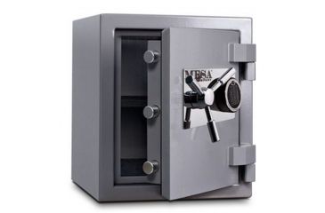 Image of Mesa Safes High Security Burglary Fire Safe,1.3 cu ft,15.5x11.5x12.125in,Silver,Combination Lock MSC1916C