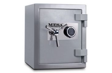 Image of Mesa Safes High Security Burglary Fire Safe,1.3 cu ft,15.5x11.5x12.125in,Silver,Combination Lock MSC1916C