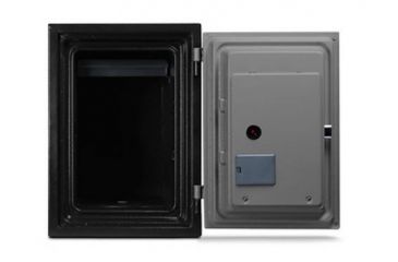 Image of Mesa Safes UL Classified Fire Safe,0.6 cu ft,11.875x8.25x10.25in,Electronic Lock,Two-Tone Black/Grey MF50E
