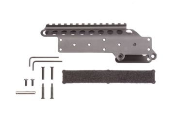 Image of Mesa Tactical SureShell Hook and Loop Mount w/ Saddle Rail for Remington 870, 6-Shell, 12-GA, 5 in,Black 94670