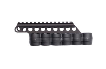 Image of Mesa Tactical SureShell Polymer Carrier and Rail for Beretta 1301 Comp, 6-Shell, 12-GA, 5.5 in, Black, 94300