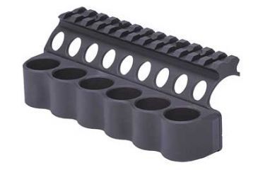 Image of SureShell Side Mount Shell Carrier and Rail, Black, 6-Shell, Left Side, 12-Gauge, for Benelli M4