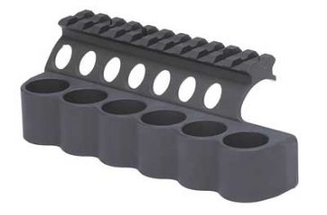 Image of SureShell Side Mount Shell Carrier and Rail, Black, 6-Shell, Left Side, 12-Gauge, for Benelli M2
