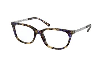 Image of Michael Kors MEXICO CITY MK4065F Progressive Prescription Eyeglasses, 54mm, New Treasure Blue Fleck Tortoise, MK4065F-3279-54-PRO