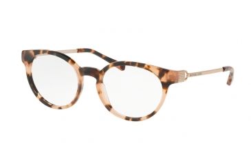 Image of Michael Kors MK4048F Progressive Prescription Eyeglasses 3155-53 - Peach Tortoise Frame