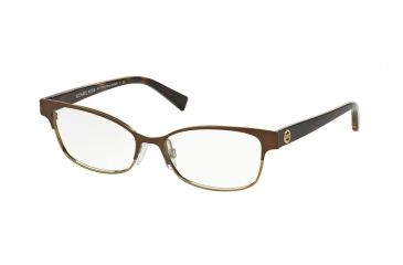 Image of Michael Kors PALOS VERDES MK7004 Bifocal Prescription Eyeglasses 1029-51 - Satin Brown/Gold Frame
