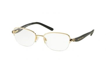 Image of Michael Kors SADIE VI MK3007 Progressive Prescription Eyeglasses 1004-51 - Gold / Black Frame