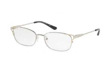 Image of Michael Kors SAN VICENTE MK3020 Progressive Prescription Eyeglasses 1176-51 - Silver/gold-tone Frame