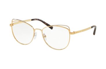 Image of Michael Kors SANTIAGO MK3025 Progressive Prescription Eyeglasses, 53mm, Lite Gold, MK3025-1212-53-PRO