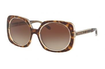Image of Michael Kors ULA MK2050 Progressive Prescription Sunglasses MK2050-303413-55 - Lens Diameter 55 mm, Frame Color Tortoise / Crystal