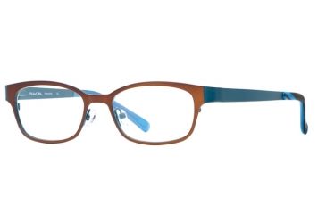 Image of Michael Stars MS Melancholy SEMS MELA00 Progressive Prescription Eyeglasses - Brown Azure SEMS MELA005030 BN