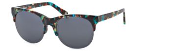 Image of Michael Stars MS Retro Fave SEMS RETR06 Bifocal Prescription Sunglasses SEMS RETR065545 BL - Frame Color Denim, Lens Diameter 59 mm