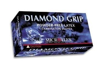 Image of Microflex Diamond Grip Latex Gloves, Microflex MF-300-M Medium