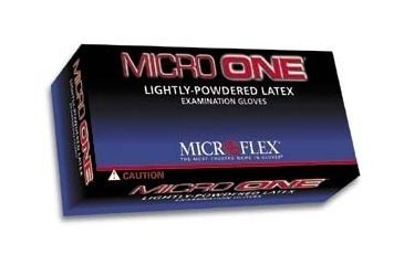 Image of Microflex Micro One Lightly-Powdered Latex Gloves, Microflex MO-150-XS