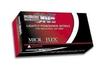 Image of Microflex Nitron One Lightly-Powdered Nitrile Gloves, Microflex NO-123-M