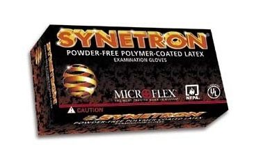 Image of Microflex Synetron Polymer-Coated Latex Examination Gloves, Microflex SY-911-S