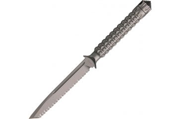 Image of Microtech A.D.O. TE Fixed Blade Knife, Bead Blast Serrated MT117-9