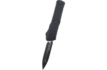 Image of Microtech Combat Troodon D/E Gen III Tactical Standard OTF Automatic Folding Knife, 4in, Bohler M390MK, Black Handle, 1142-1T