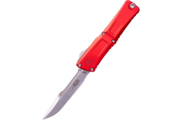 Image of Microtech Combat Troodon Gen III Interceptor Signature Series Standard 4in Folding Knife, Red Stonewash, 1217-10RDS