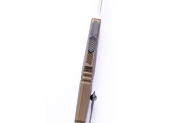 Image of Microtech Combat Troodon Gen III T/E Full Serrated 4in Folding Knife, Black, Od Green, 1144-3OD