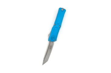 Image of Microtech Combat Troodon T/E Gen III Stonewash Standard 4in Automatic Folding Knife, OTF, Blue, 1144-10BL