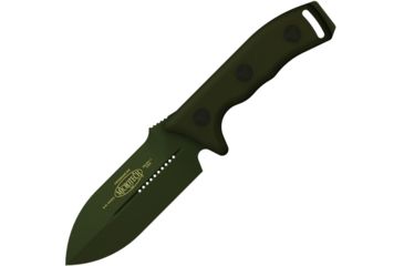 Image of Microtech Crosshair DE Fixed Blade Knife, Green Handle, Green Plain MT101-1GR