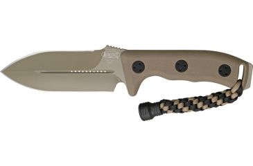 Image of Microtech Crosshair DE Fixed Blade Knife, Tan Handle, Tan Plain MT101-1TA