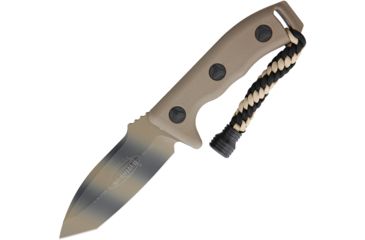 Image of Microtech Currahee T/E Fixed Blade Knife, 4.5in, Standard Edge, Tanto, Camo, Synthetic Handle MCT1031TC