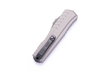 Image of Microtech Cypher II D/E Black Full Serrate 3.55in Folding Knife, Natural Clear, 1242-3NC