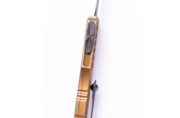 Image of Microtech Cypher II D/E Black Full Serrate 3.55in Folding Knife, Tan, 1242-3TA