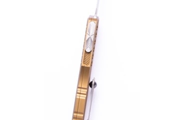 Image of Microtech Cypher II D/E Standard 3.55in Folding Knife, Tan, 1242-10TA