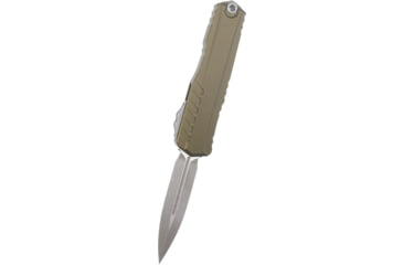 Image of Microtech Cypher II D/E Stonewash Standard 3.55in Folding Knife, Od Green Apocalyptic, 1242-10APOD