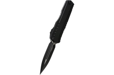 Image of Microtech Cypher II D/E Tactical Standard 3.55in Folding Knife, Black, 1242-1T