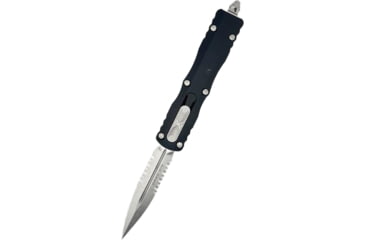Image of Microtech Dirac D/E Stonewash Standard Partial Serrations 2.875in Folding Knife, Black, 225-11