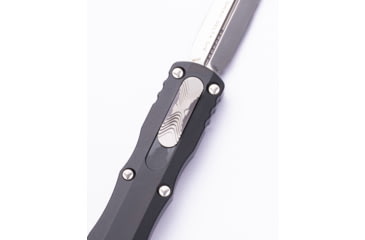 Image of Microtech Dirac Delta D/E Satin Standard 3.75in OTF Automatic Folding Knife, Black, 227-4