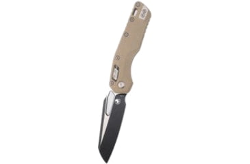 Image of Microtech MSI Black SE STD Fluted G-10 3.88in Folding Knife, Tan, 210-1FLGTTA