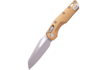 Image of Microtech MSI S/E Apocalyptic Standard Fluted Aluminium 3.88in Folding Knife, Tan, 210-10APFLTA