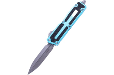 Image of Microtech Scarab II Gen III D/E Apocalyptic Standard 3.95in Folding Knife, Turquoise, 1280-10APTQ