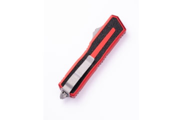 Image of Microtech Scarab II Gen III S/E AP Stonewash Standard 3.95in Automatic Folding Knife, Double-Action OTF, Red, 1278-10APRD