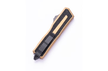 Image of Microtech Scarab II Gen III T/E Black Full Serrate 3.95in Folding Knife, Tan, 1279-3TA