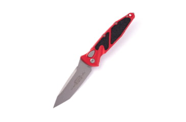 Image of Microtech Soc El -A T/E Automatic Folding Knife, 4.05in, M390 Steel, Apocalyptic, Tanto Blade, Aluminum, Red Handle, 161A-10APRD